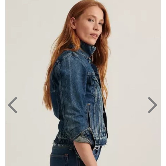 Lucky Brand distressed jean jacket - Picture 15 of 15